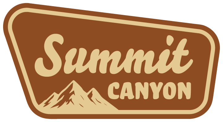 A brown-and-tan logo saying Summit Canyon with a mountain graphic.